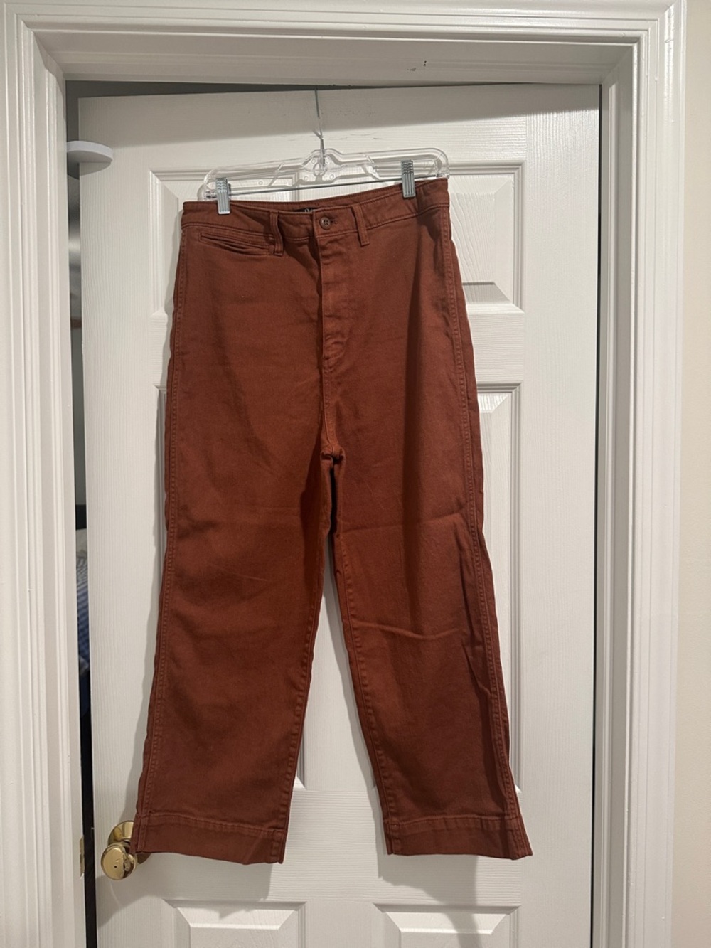 Quince Wide Leg Pants Rust Brown Women’s 30 - Picture 2 of 8